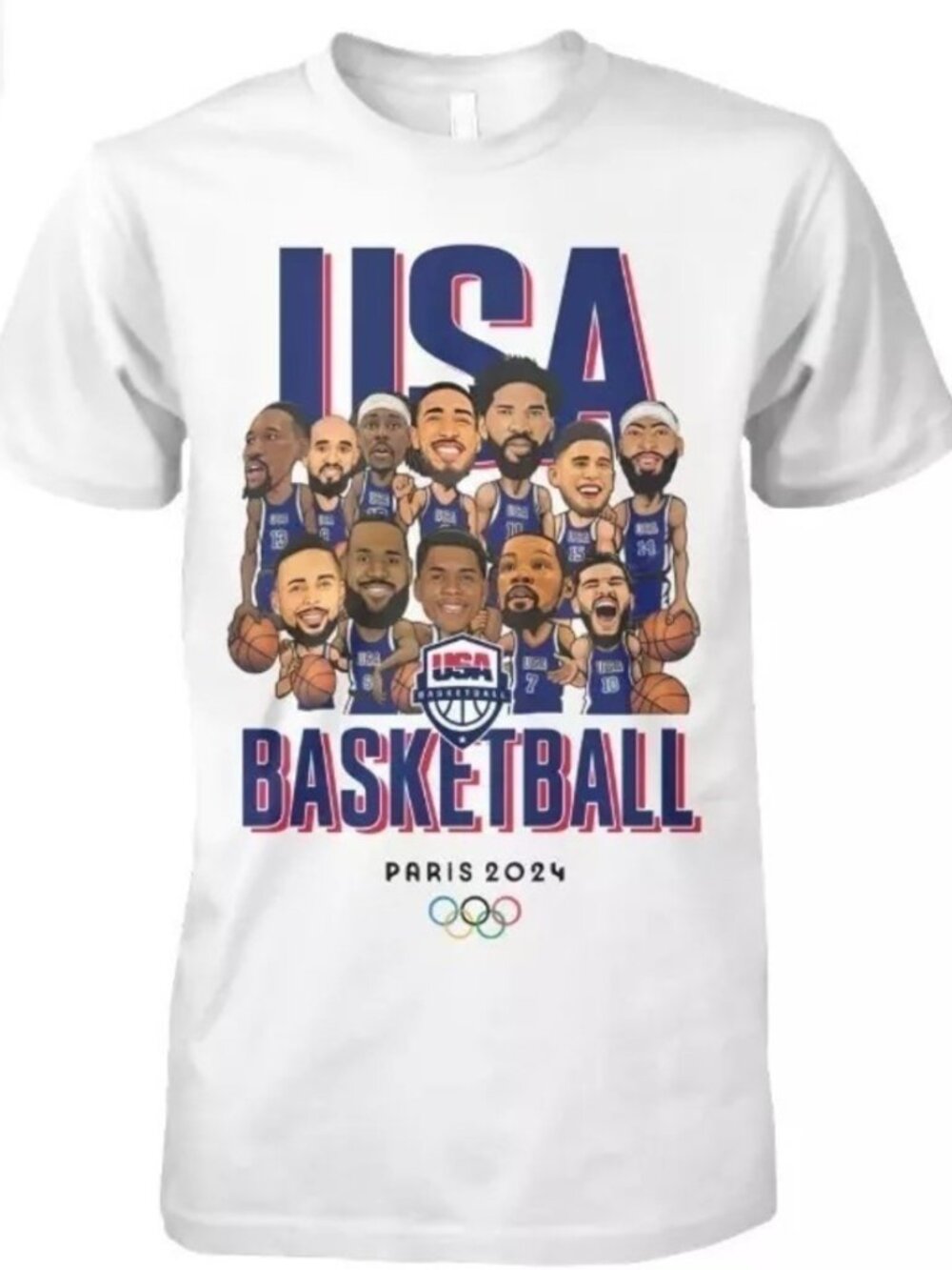Team Usa Basketball Olympics 2024 Shirt  253
